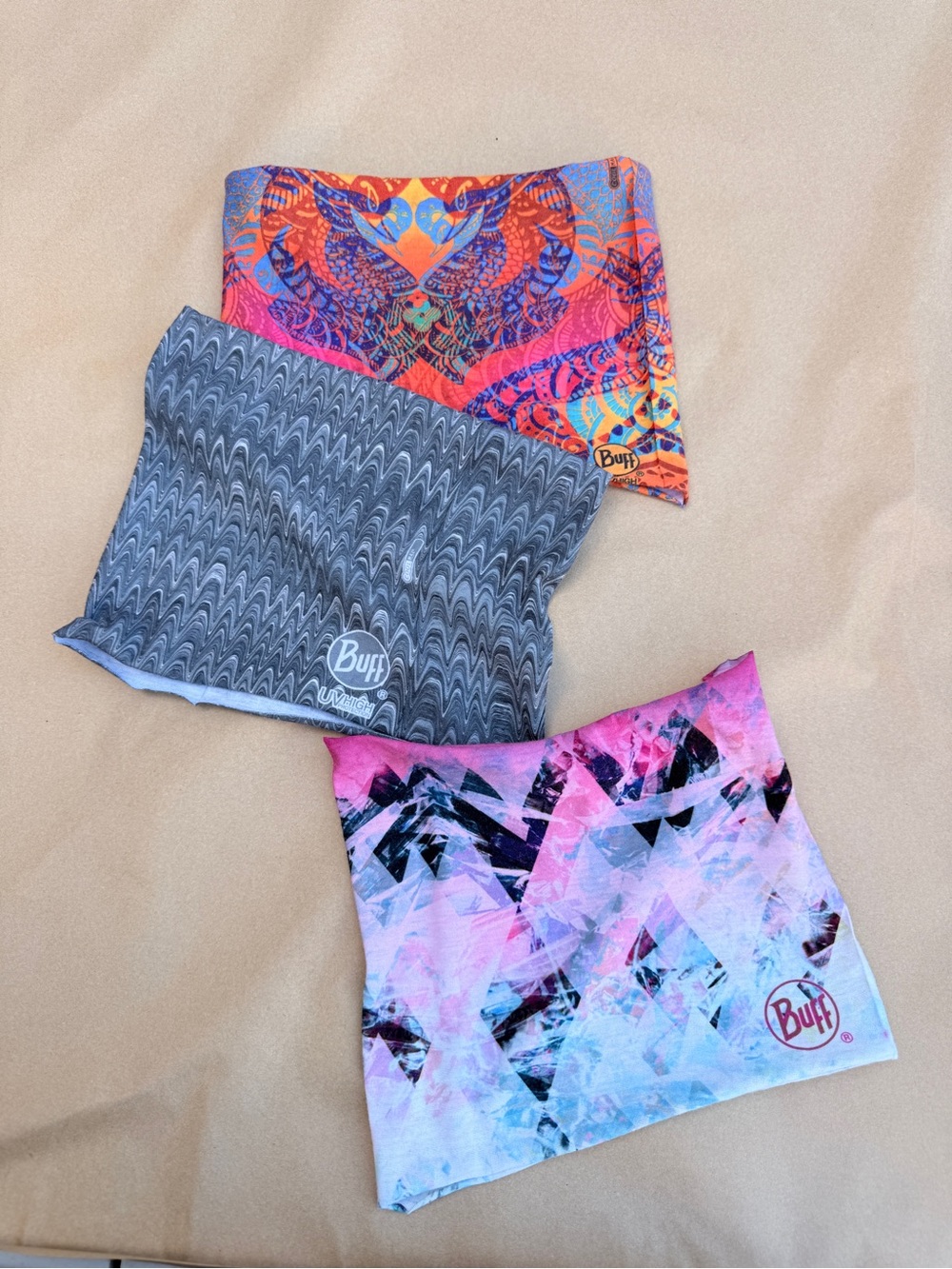 BUFF Headband Neck Gaiter Lot UV Protection Outdoor Hike Workout Run Colorful